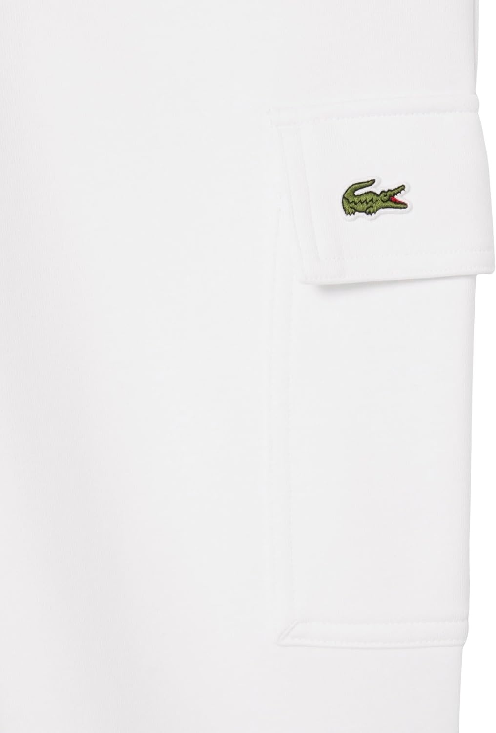 image:imageLacoste Mens Fleece Cargo SweatpantsWhite