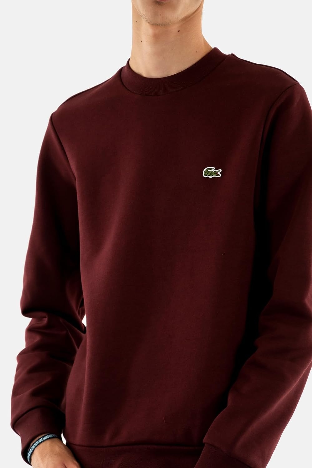 image:imageLacoste Mens Fleece Crew Neck SweatshirtExpresso