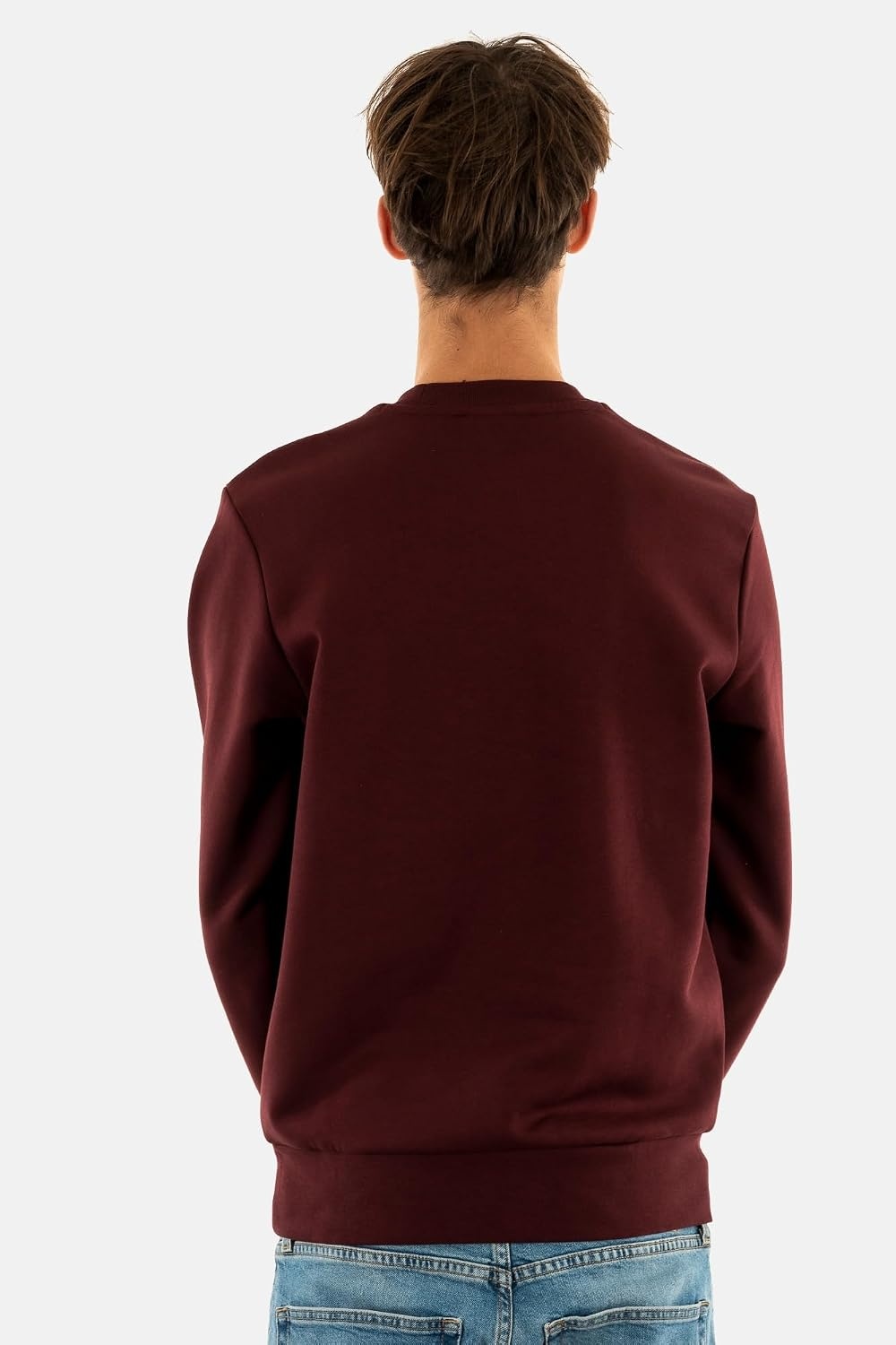 image:imageLacoste Mens Fleece Crew Neck SweatshirtExpresso