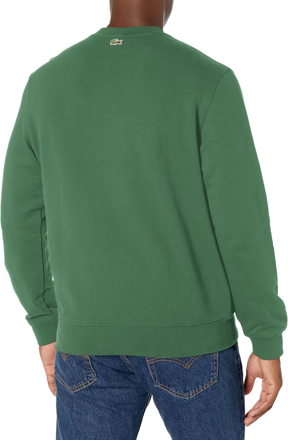 image:imageLacoste Mens Fleece Crew Neck SweatshirtGreen