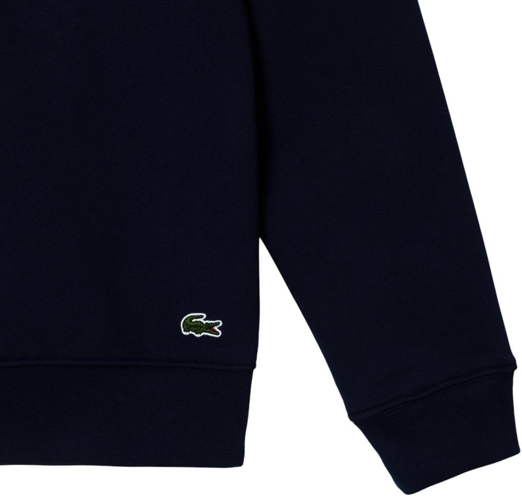 image:imageLacoste Mens Fleece Crew Neck SweatshirtNavy Blue