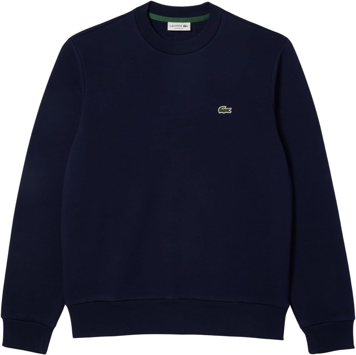 image:imageLacoste Mens Fleece Crew Neck SweatshirtNew Navy Blue