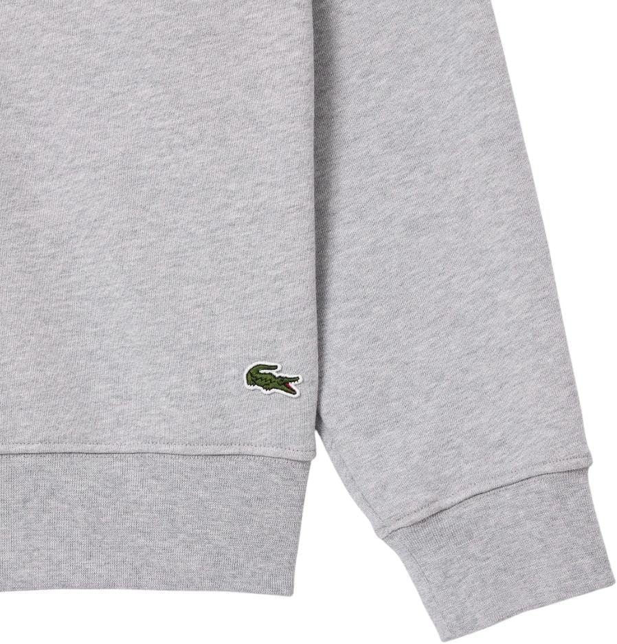 image:imageLacoste Mens Fleece Crew Neck SweatshirtSilver Chine
