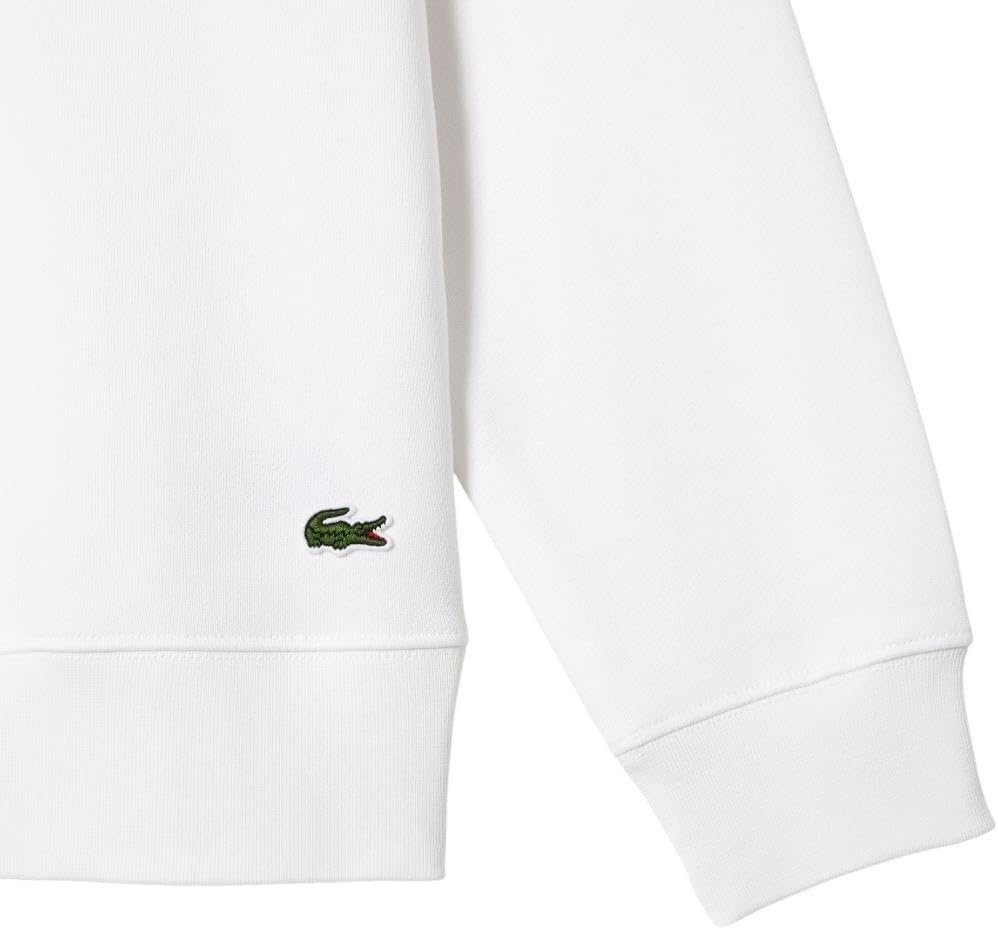 image:imageLacoste Mens Fleece Crew Neck SweatshirtWhite