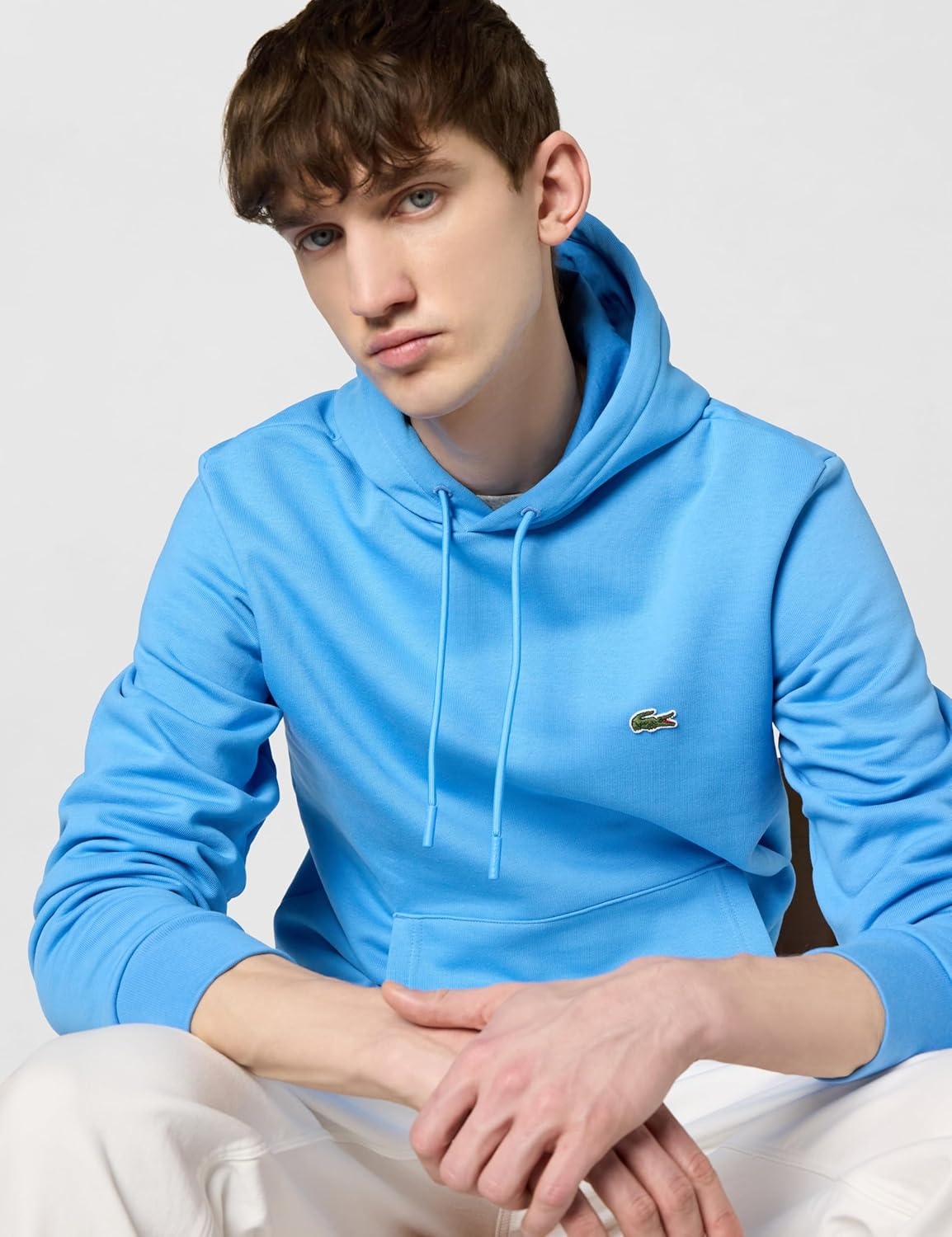 image:imageLacoste Mens Fleece HoodieArgentine Blue