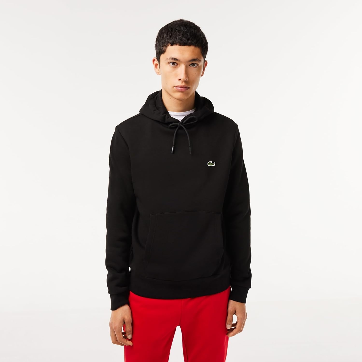 image:imageLacoste Mens Fleece HoodieBlack