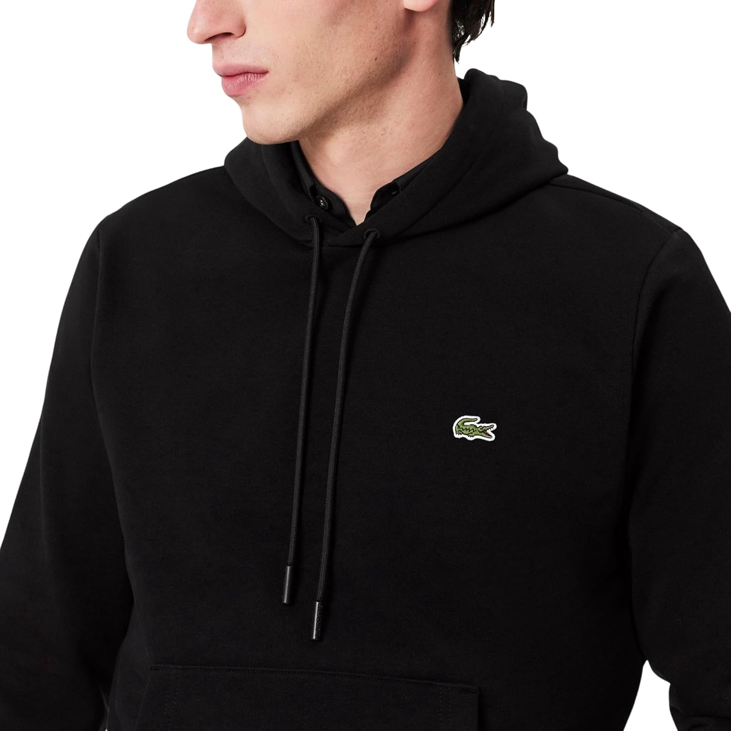 image:imageLacoste Mens Fleece HoodieBlack