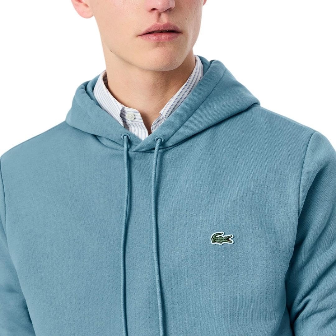 image:imageLacoste Mens Fleece HoodieDark Blue