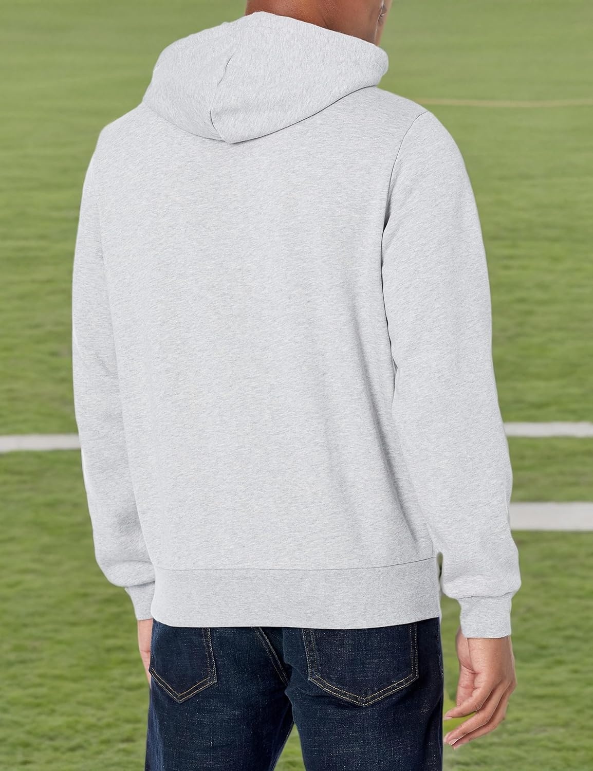 image:imageLacoste Mens Fleece HoodieLight Grey