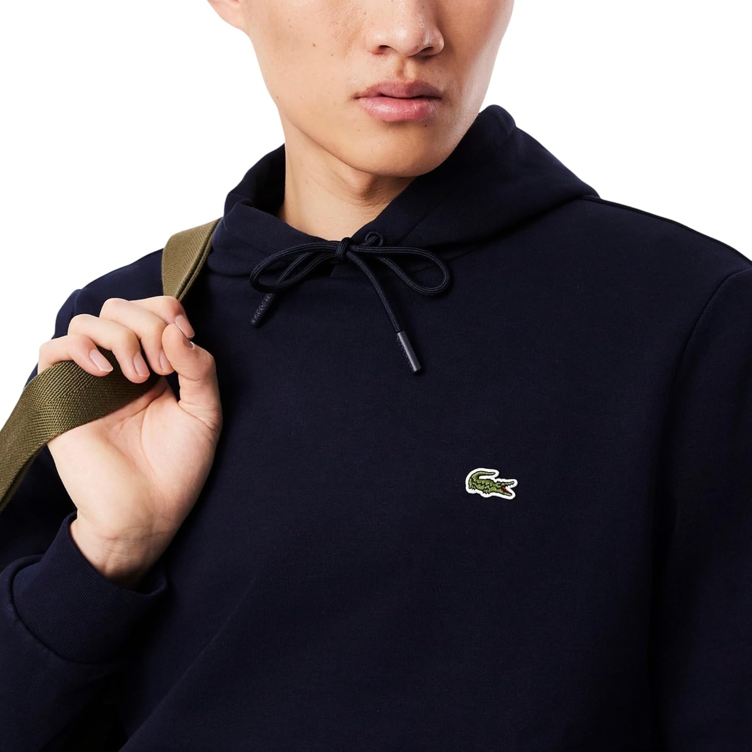 image:imageLacoste Mens Fleece HoodieNavy Blue