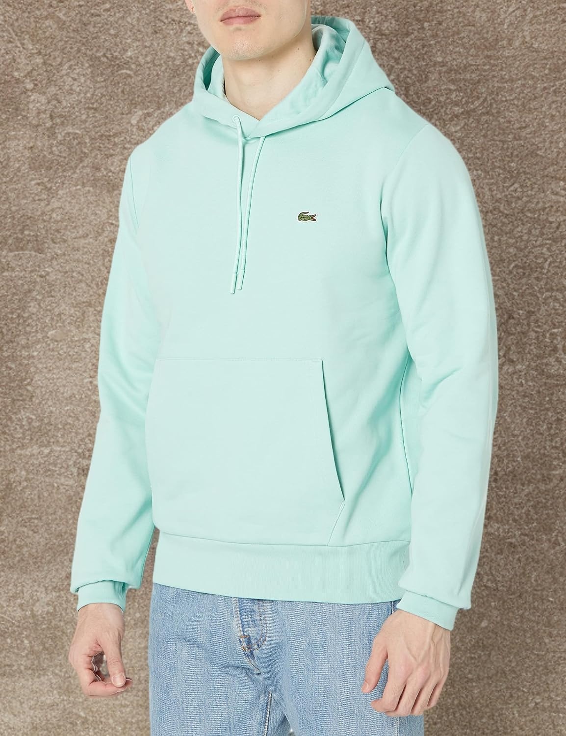 image:imageLacoste Mens Fleece HoodiePastille Mint