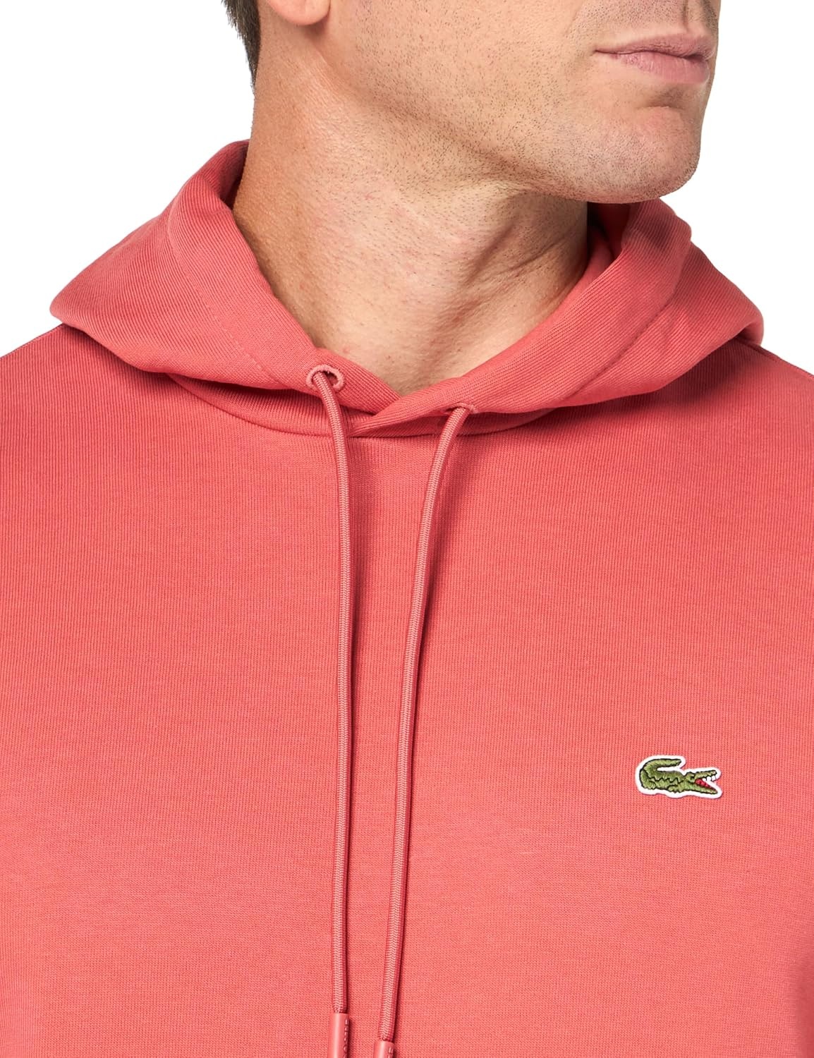 image:imageLacoste Mens Fleece HoodieSierra Red