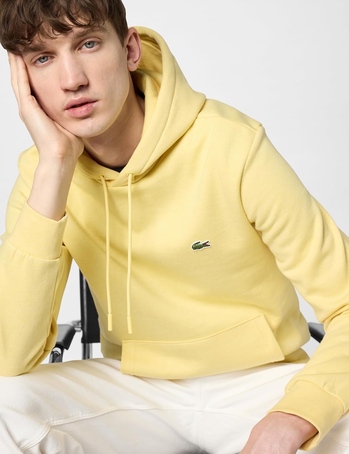 image:imageLacoste Mens Fleece HoodieYellow