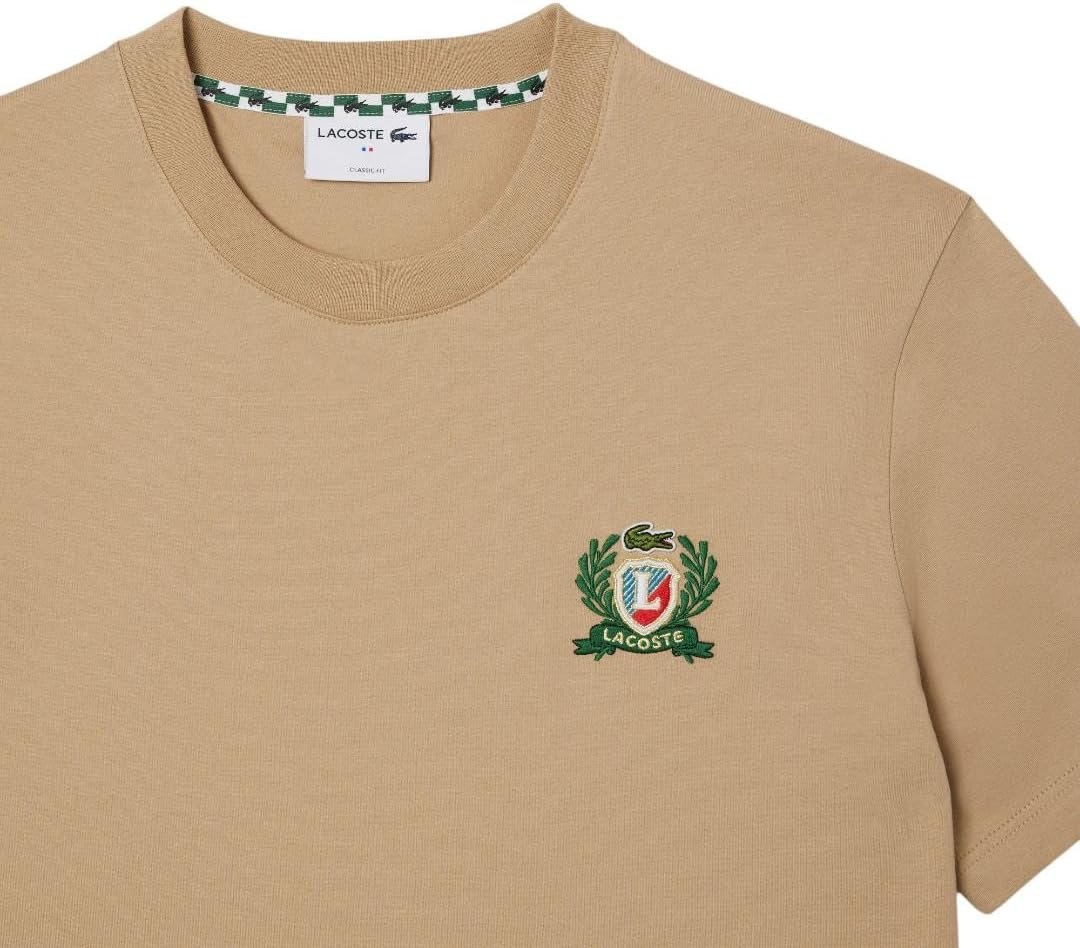 image:imageLacoste Mens French Made Embroidered Badge TShirtViennese
