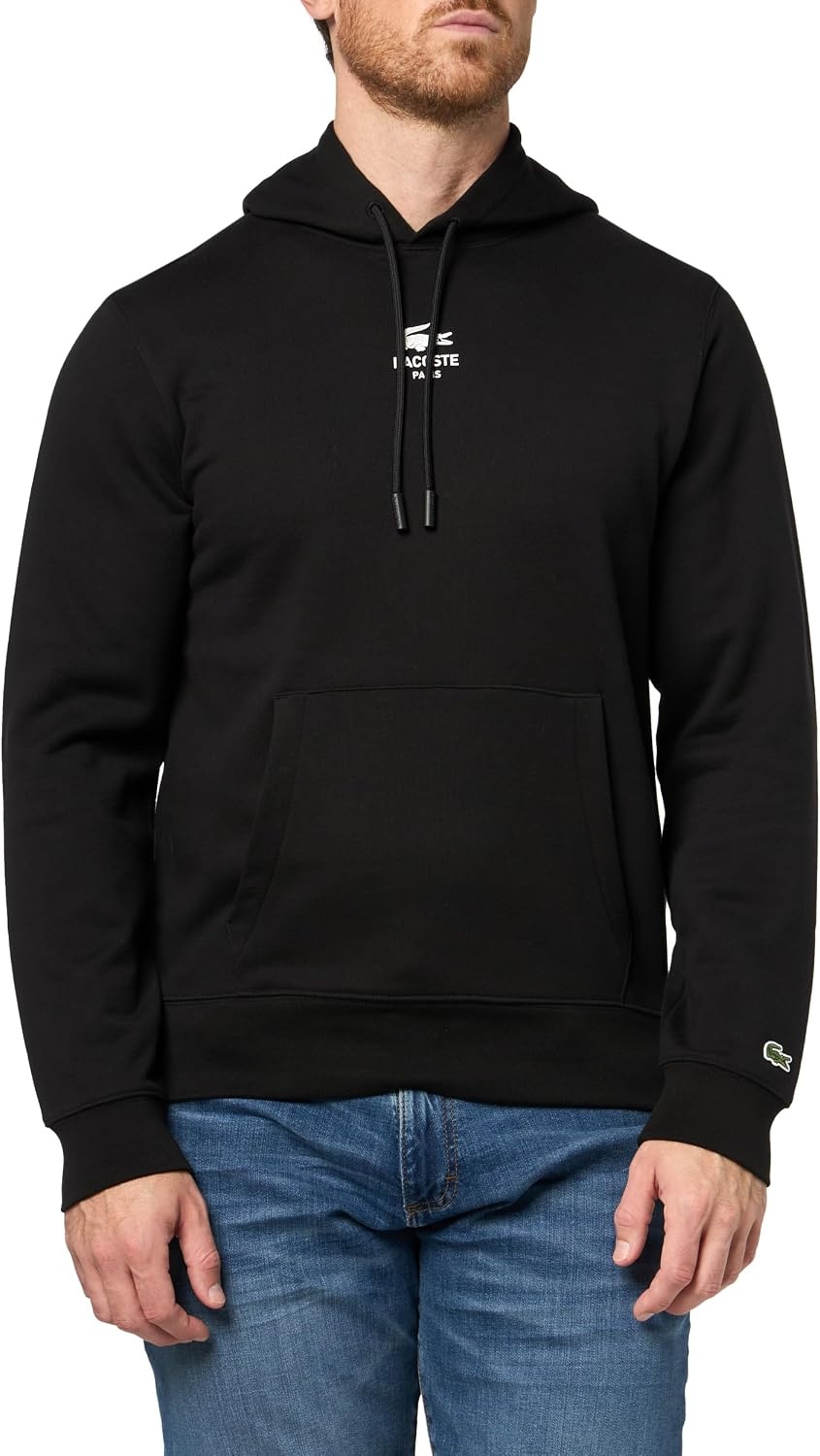 image:imageLacoste Mens Graphic HoodieBlack