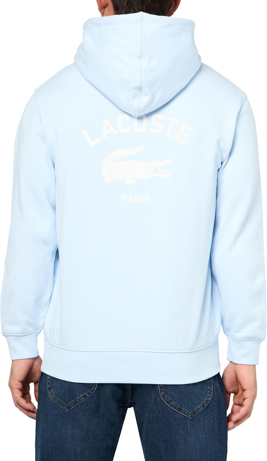 image:imageLacoste Mens Graphic HoodieLight Blue