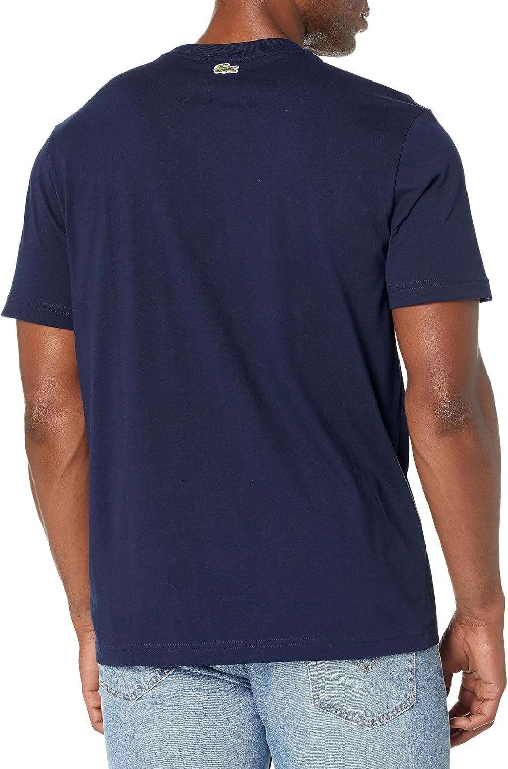 image:imageLacoste Mens Heavy Cotton TShirtNavy Blue