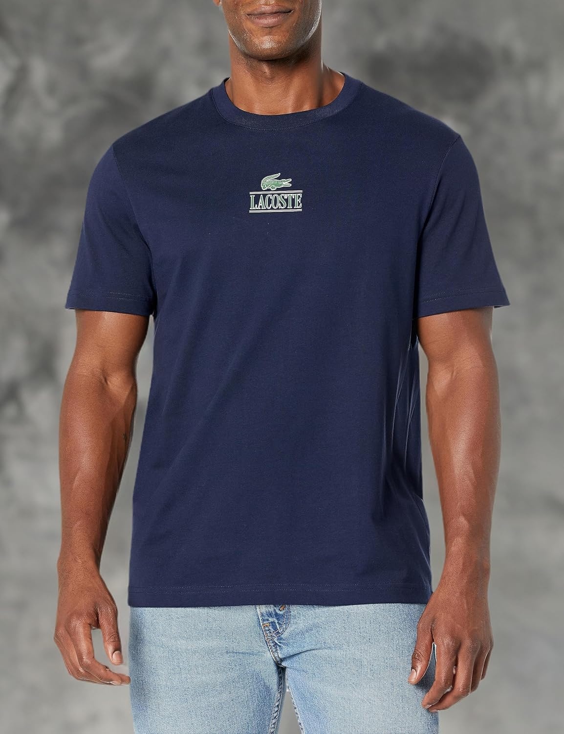 image:imageLacoste Mens Heavy Cotton TShirtNavy Blue