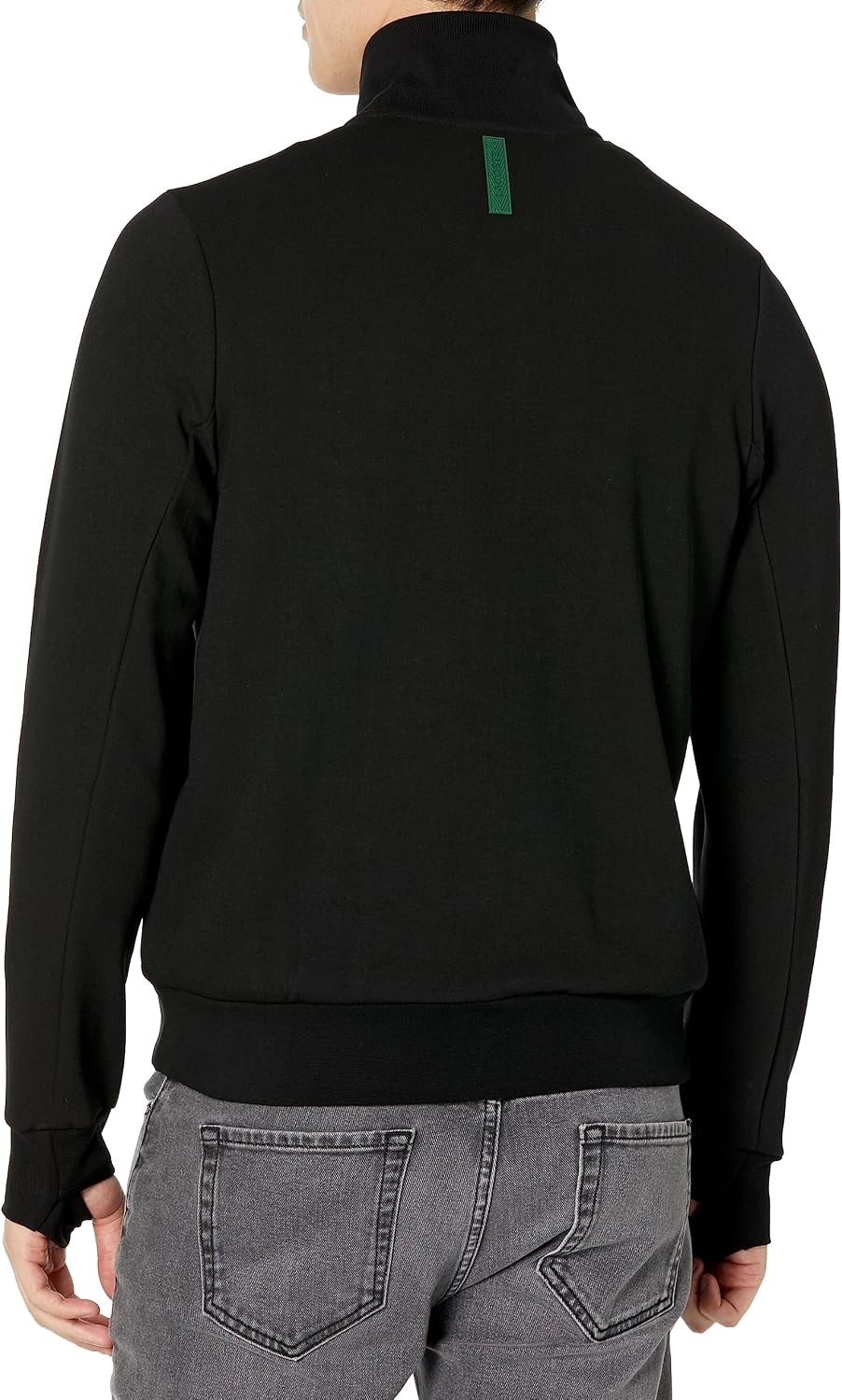 image:imageLacoste Mens High Neck Zipup SweatshirtBlack