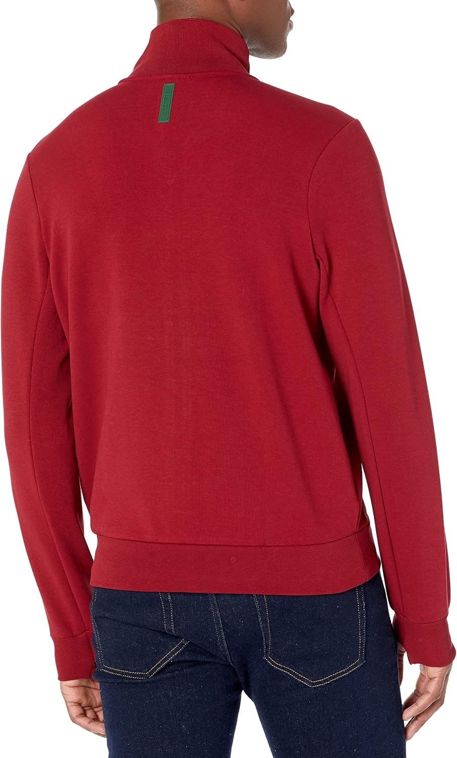 image:imageLacoste Mens High Neck Zipup SweatshirtTurkey Red