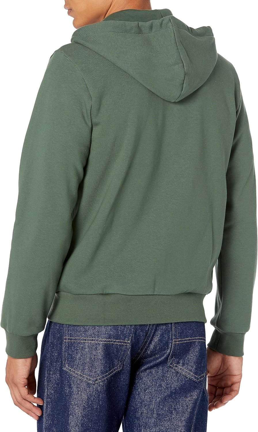 image:imageLacoste Mens Hooded Print Zip JacketSequoia