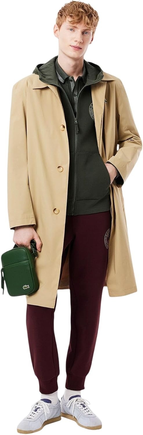 image:imageLacoste Mens LCST Small Flat Crossbody BagGreen