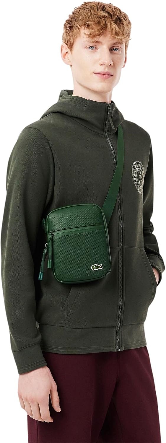 image:imageLacoste Mens LCST Small Flat Crossbody BagGreen