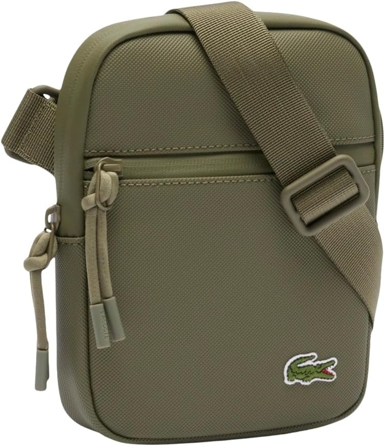 image:imageLacoste Mens LCST Small Flat Crossbody BagIvy Green