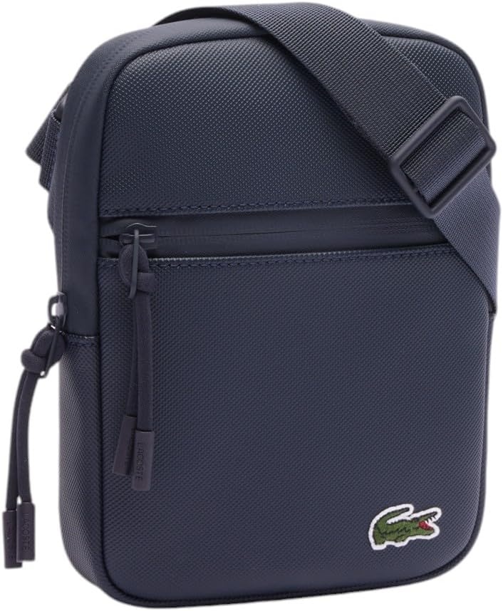 image:imageLacoste Mens LCST Small Flat Crossbody BagNavy Eclipse