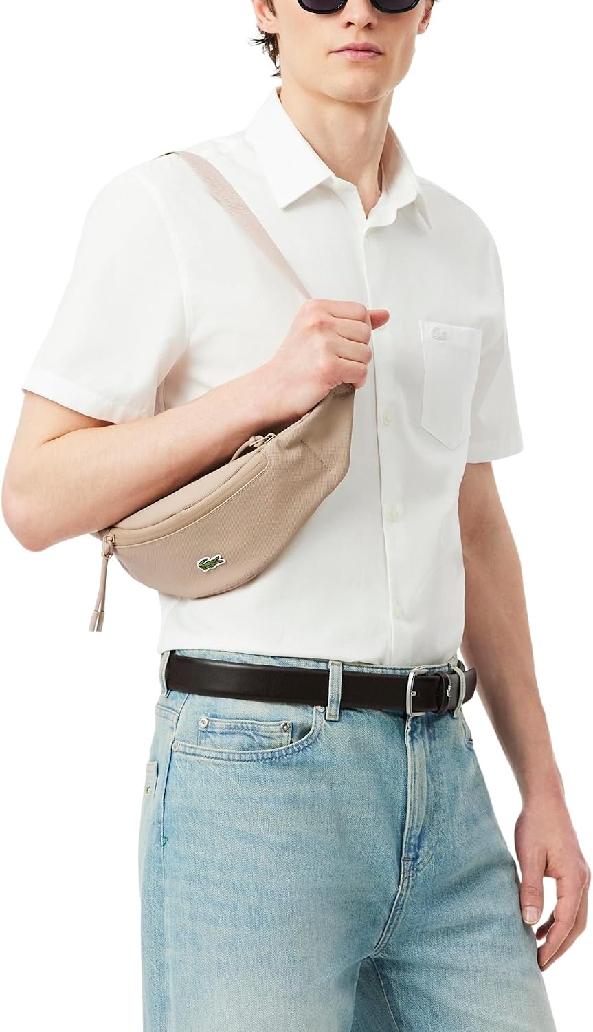 image:imageLacoste Mens LCST Zipped Belt Bag Viennois One Size