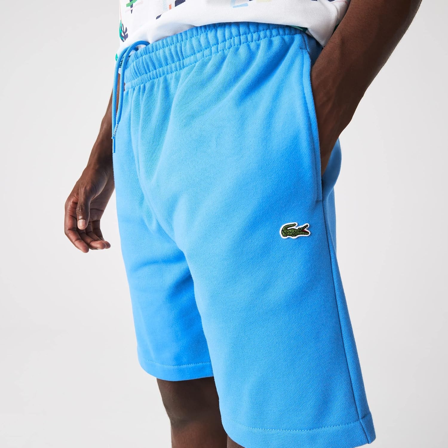 image:imageLacoste Mens Lacoste Graphic Fleece ShortIbiza