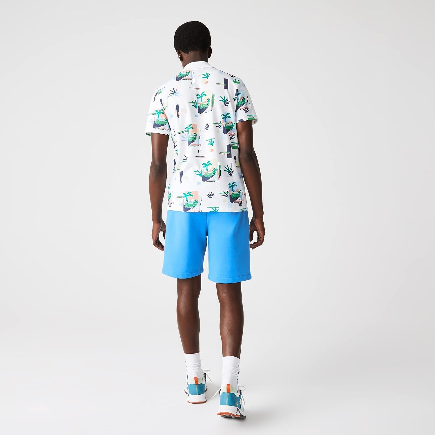 image:imageLacoste Mens Lacoste Graphic Fleece ShortIbiza