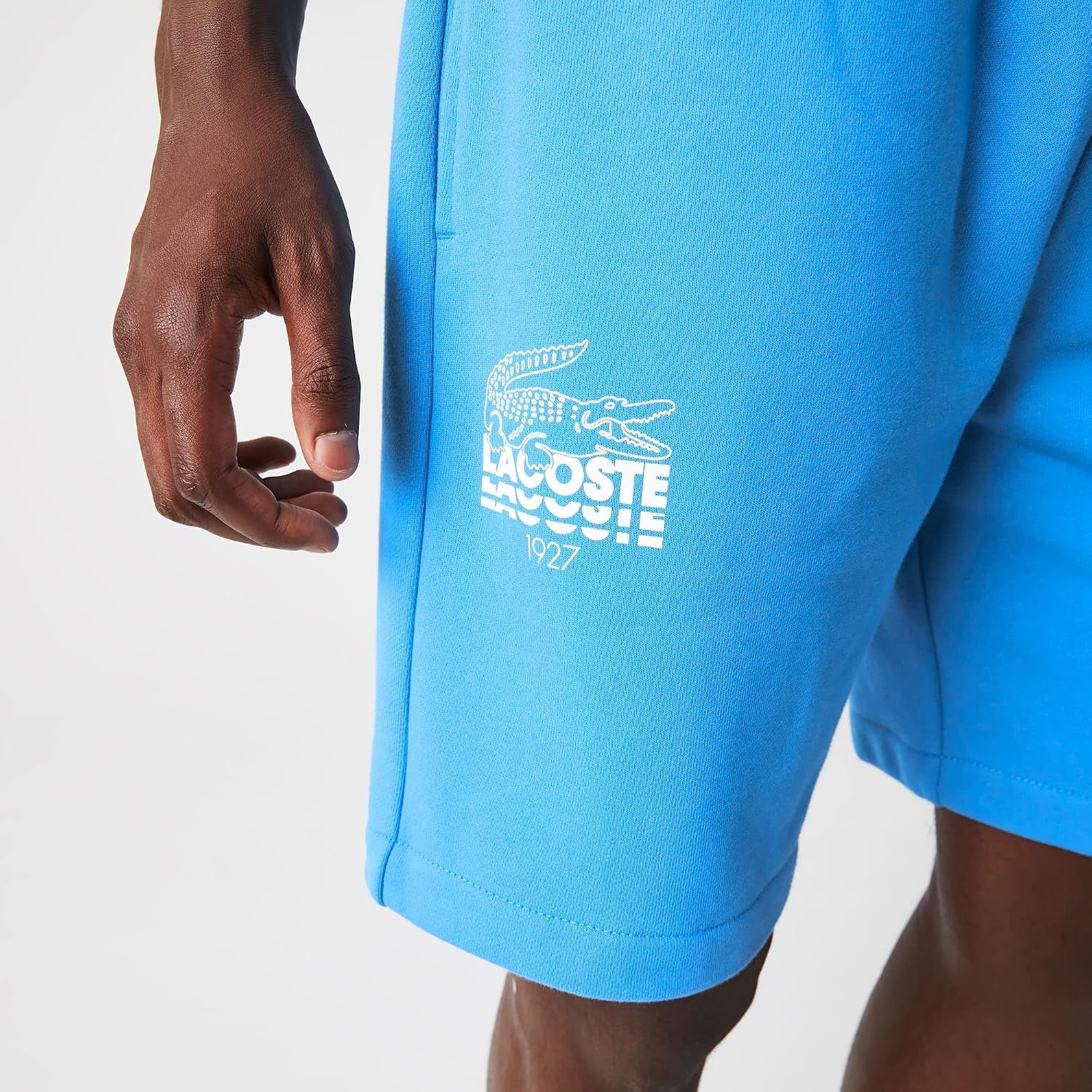 image:imageLacoste Mens Lacoste Graphic Fleece ShortIbiza