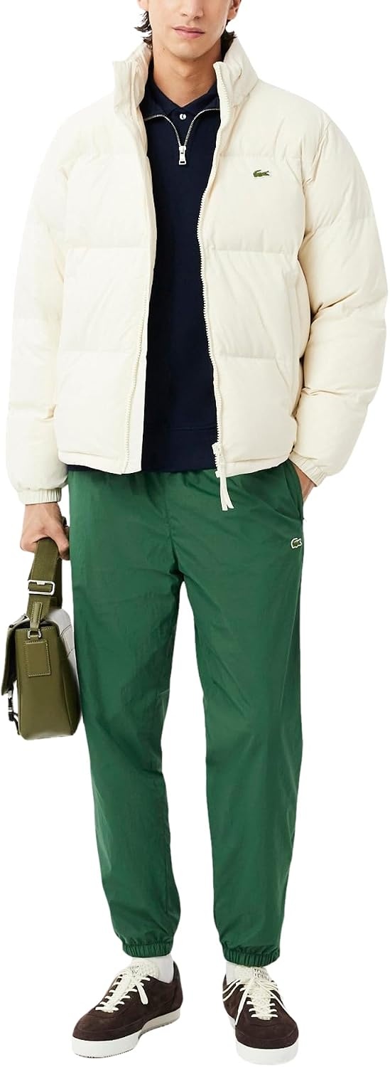 image:imageLacoste Mens Lightweight WaterRepellent SweatpantsGreen