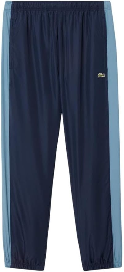 image:imageLacoste Mens Lightweight WaterRepellent SweatpantsNavy Blue Dark Blue Light Blue