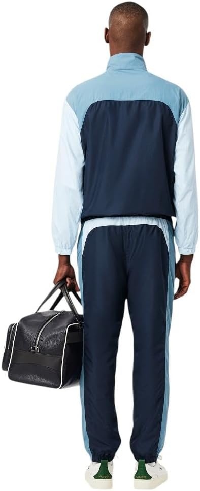 image:imageLacoste Mens Lightweight WaterRepellent SweatpantsNavy Blue Dark Blue Light Blue