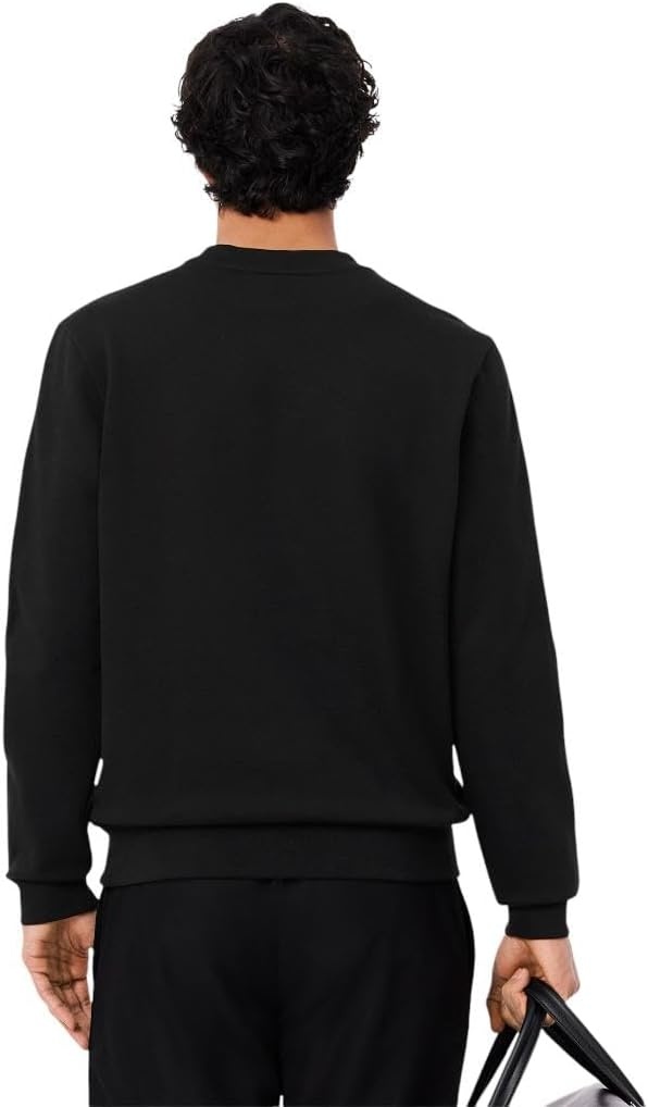 image:imageLacoste Mens Logo Trim Fleece SweatshirtBlack