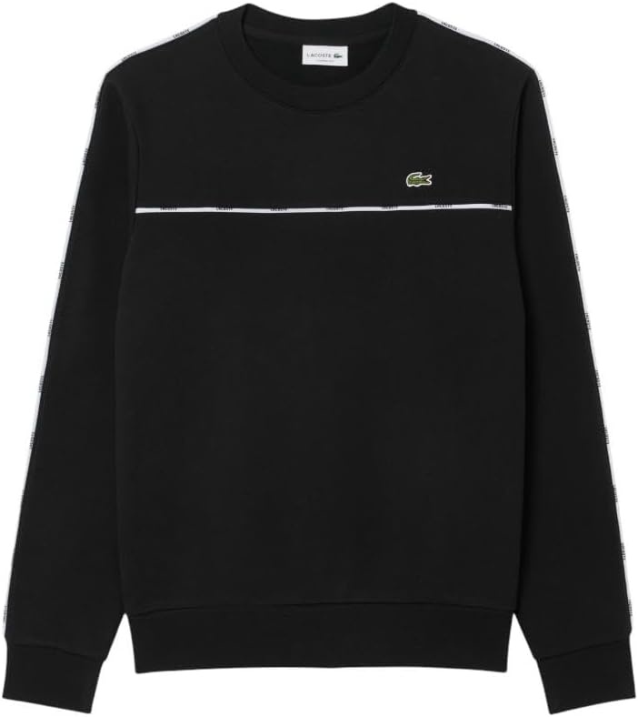 image:imageLacoste Mens Logo Trim Fleece SweatshirtBlack