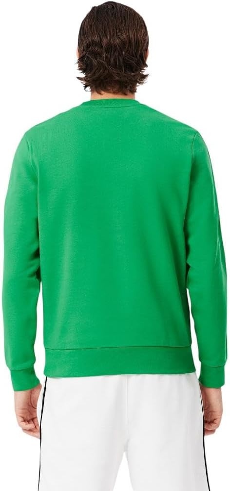 image:imageLacoste Mens Logo Trim Fleece SweatshirtCalathea Green
