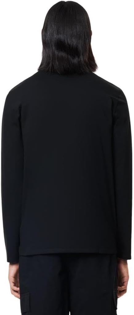 image:imageLacoste Mens Long Sleeve Lightweight Cotton Pima VNeck TShirtBlack