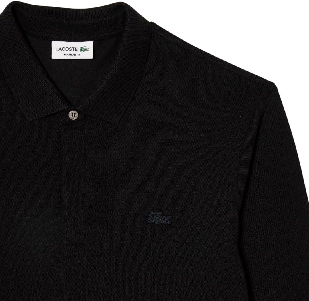 image:imageLacoste Mens Long Sleeve Stretch Cotton Paris PoloBlack