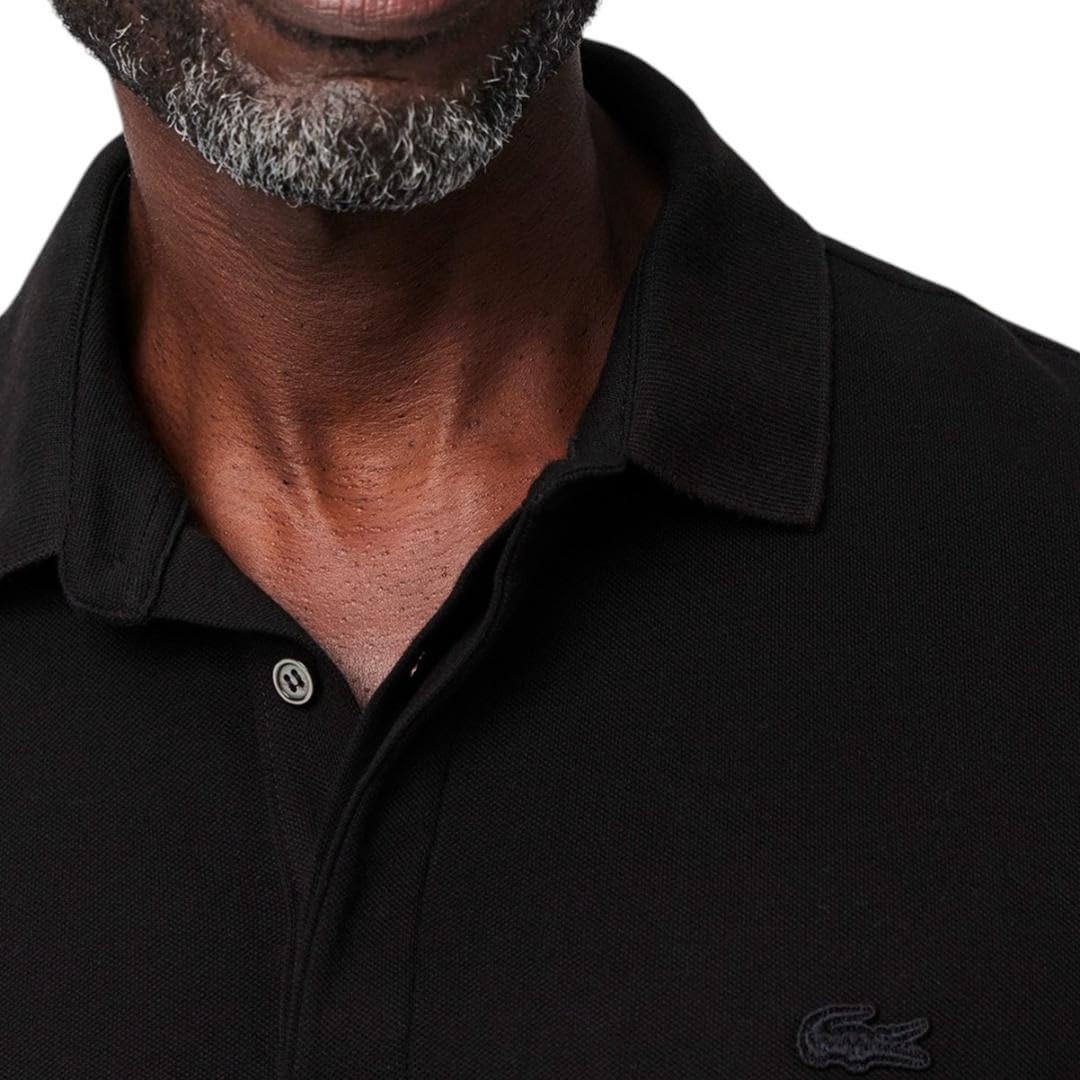 image:imageLacoste Mens Long Sleeve Stretch Cotton Paris PoloBlack
