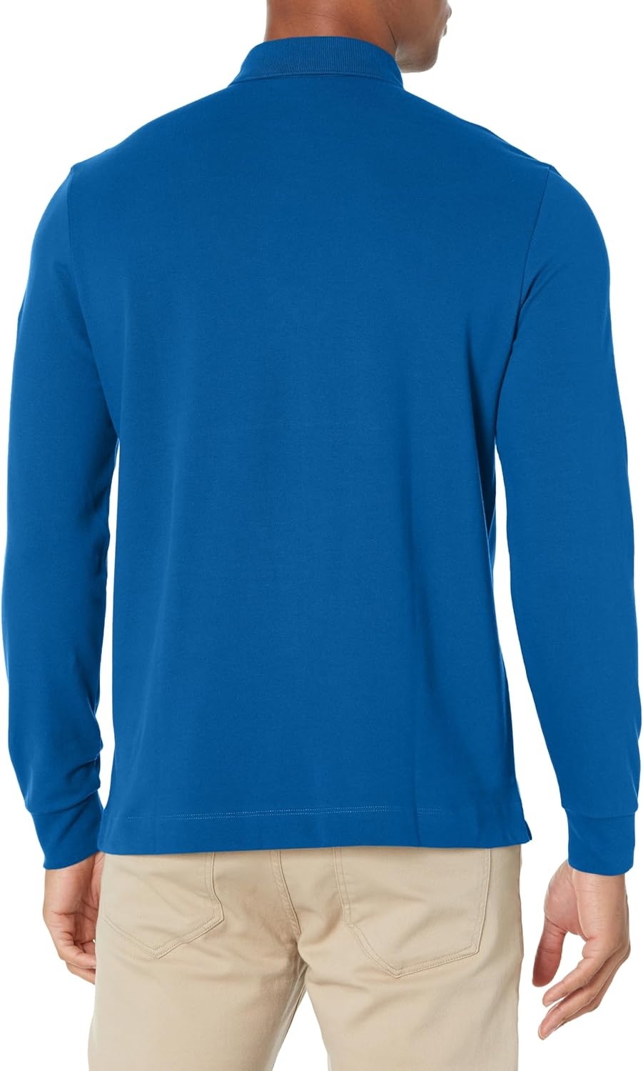 image:imageLacoste Mens Long Sleeve Stretch Cotton Paris PoloCobalt