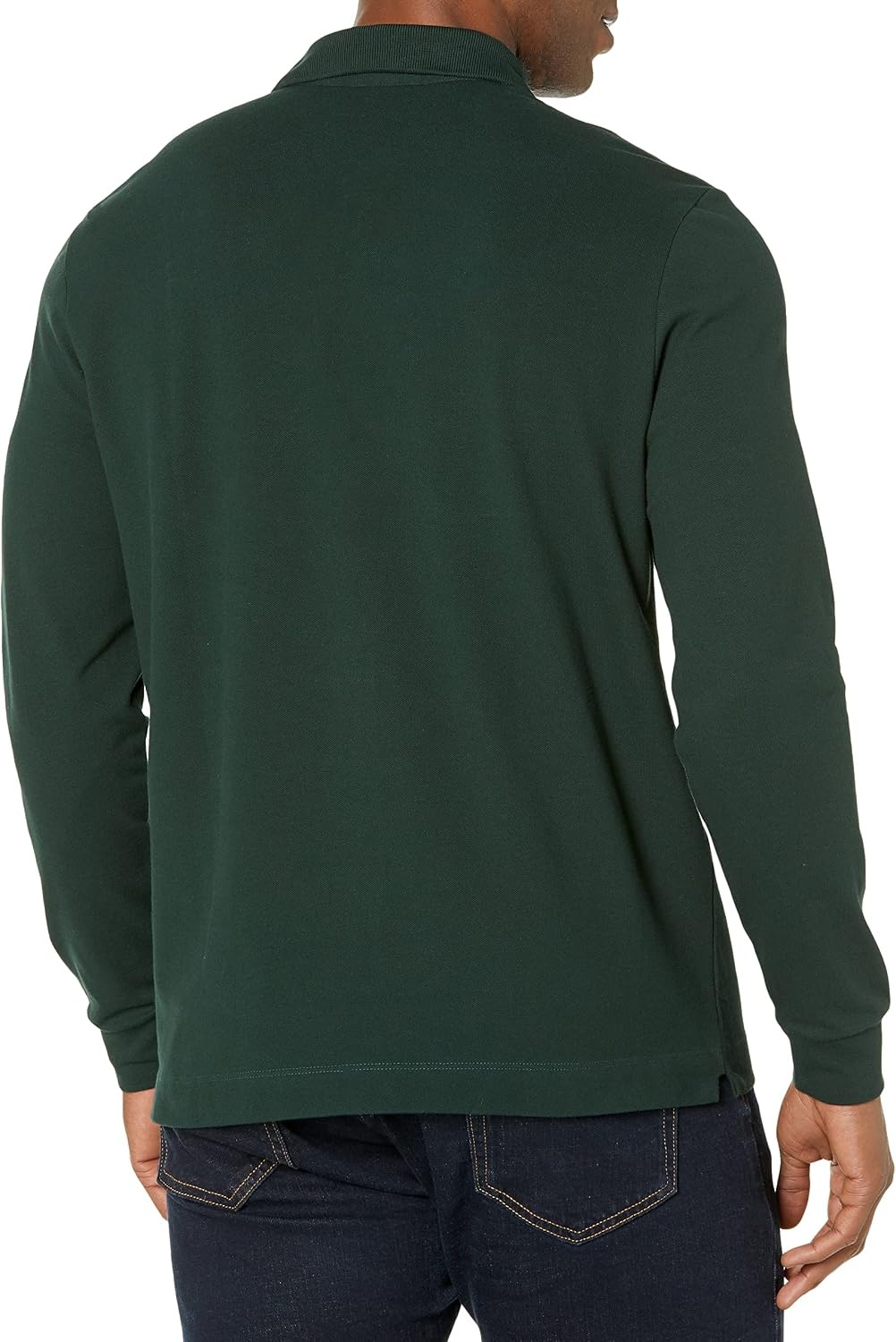 image:imageLacoste Mens Long Sleeve Stretch Cotton Paris PoloSinople