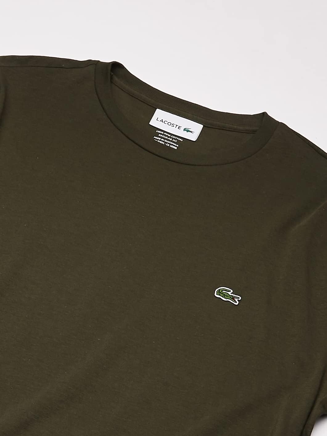 image:imageLacoste Mens Long Sleeved Cotton Pima TShirtBaobab Green