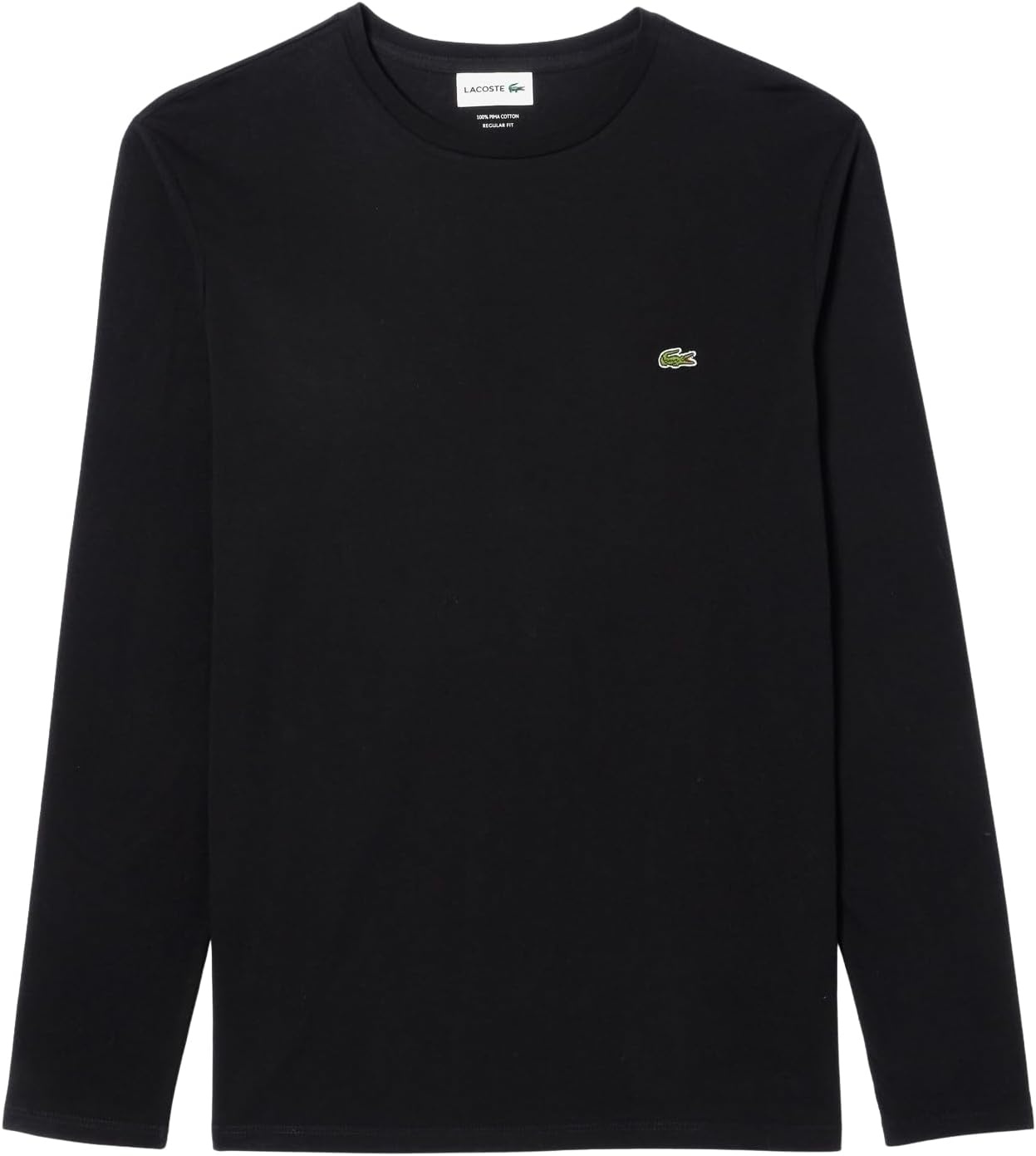 image:imageLacoste Mens Long Sleeved Cotton Pima TShirtBlack