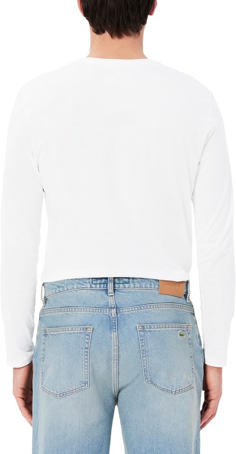 image:imageLacoste Mens Long Sleeved Cotton Pima TShirtWhite