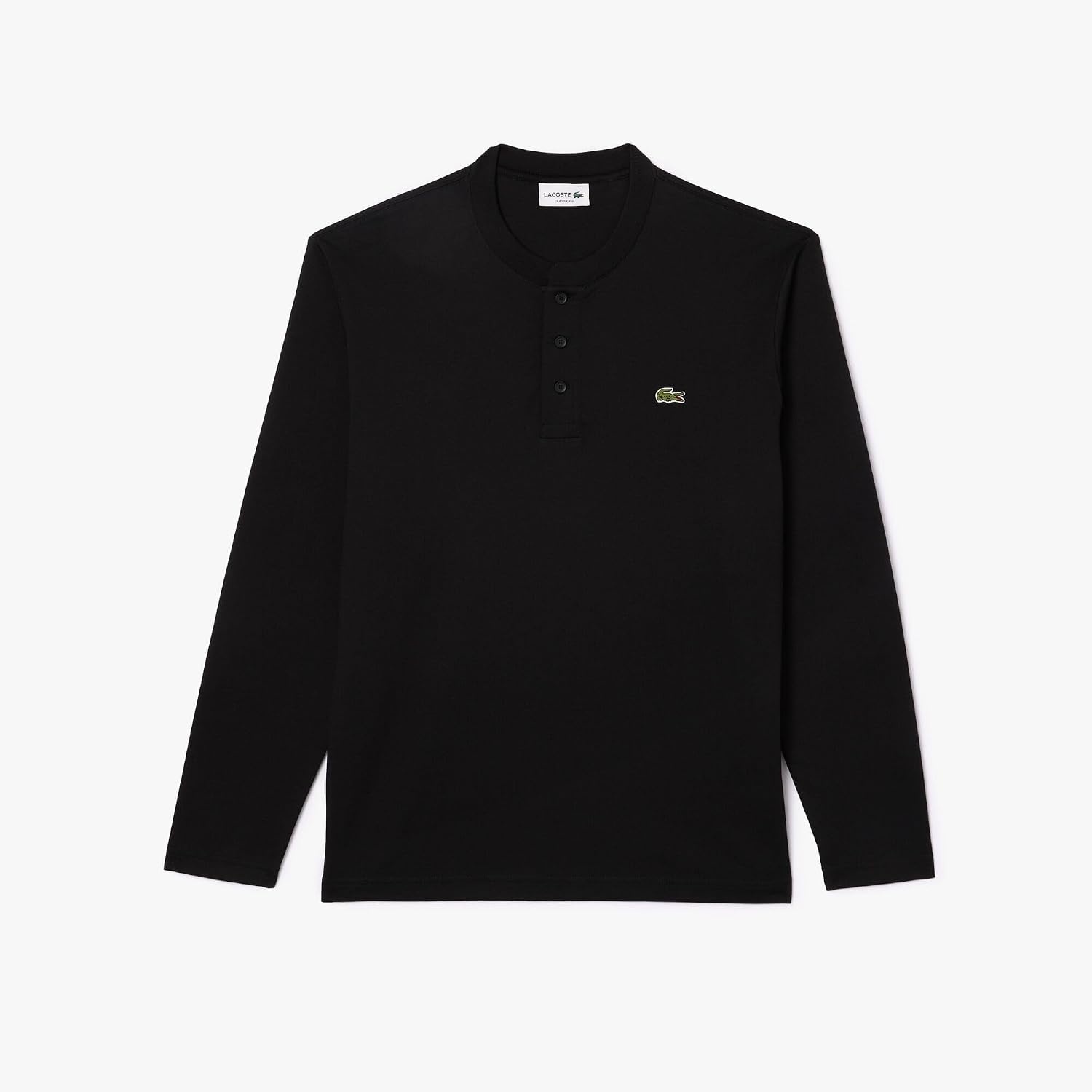 image:imageLacoste Mens Long Sleeved Heavy Cotton TShirtBlack