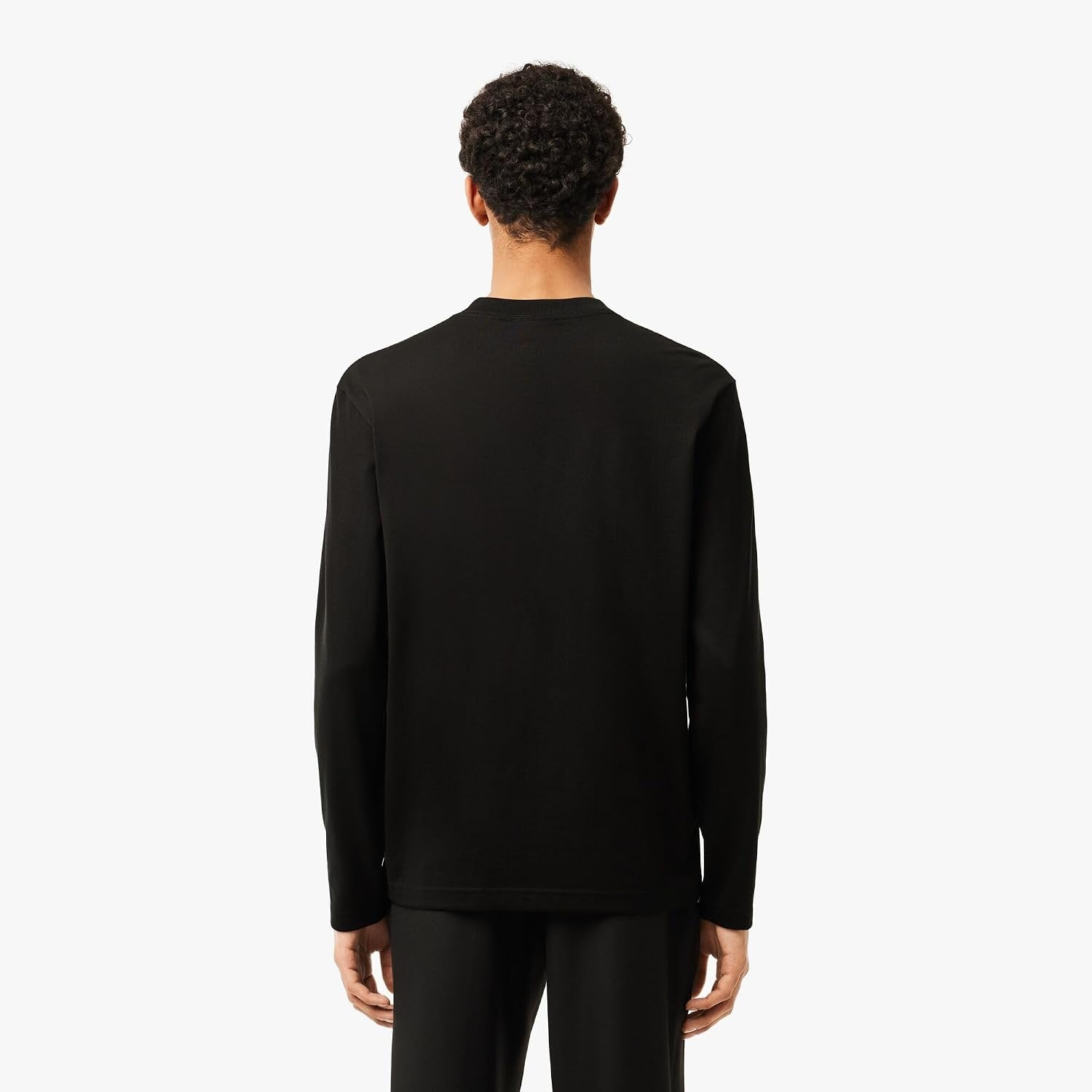image:imageLacoste Mens Long Sleeved Heavy Cotton TShirtBlack