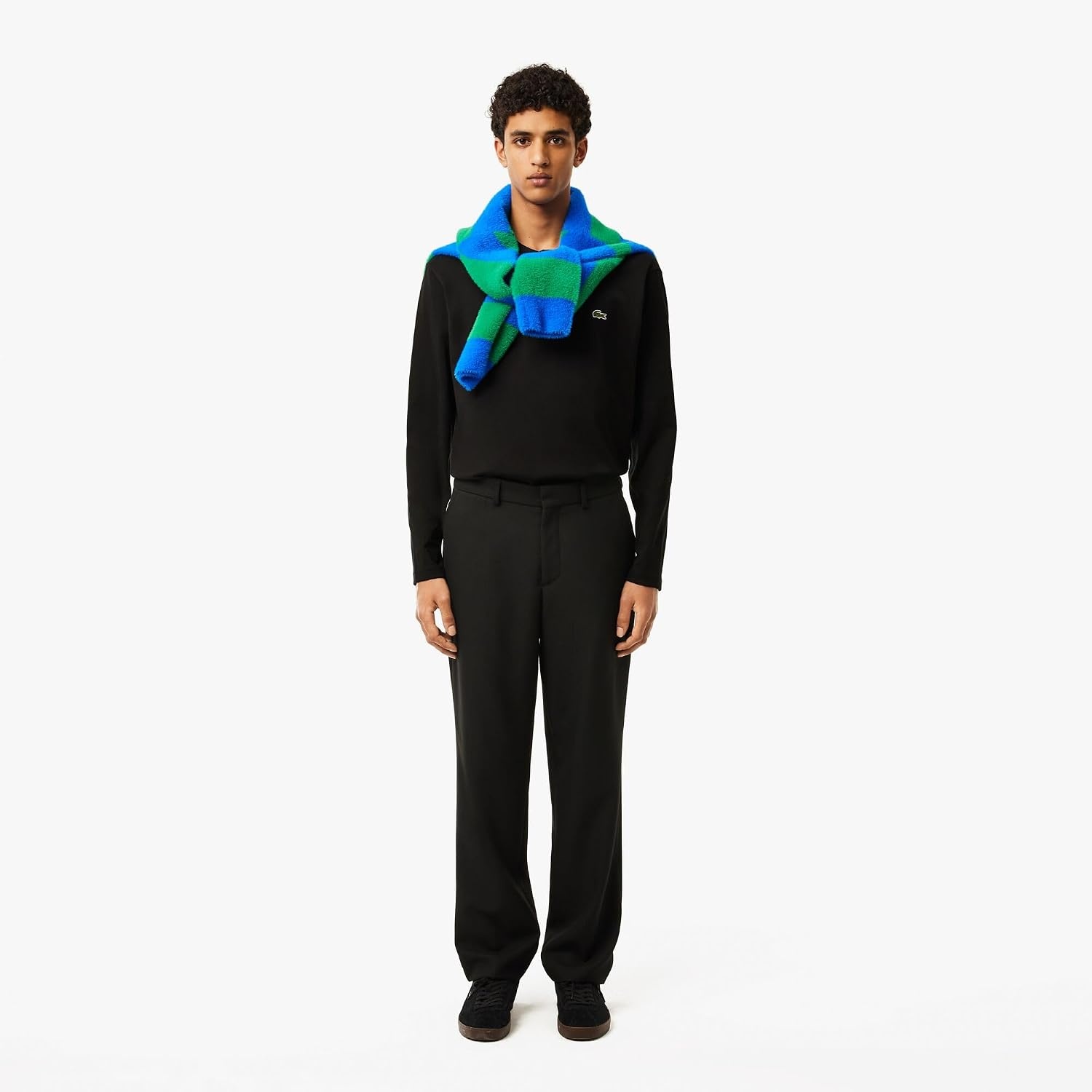 image:imageLacoste Mens Long Sleeved Heavy Cotton TShirtBlack